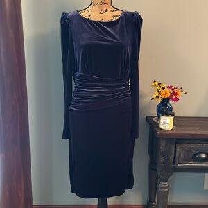 Lauren Ralph Lauren dark blue dress. Size 8. NWT.